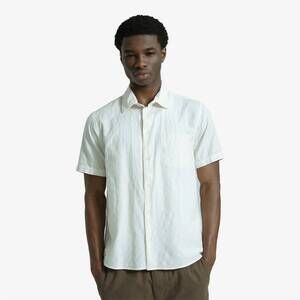 NEW FAR AFIELD men's short sleeve classic shirt in white